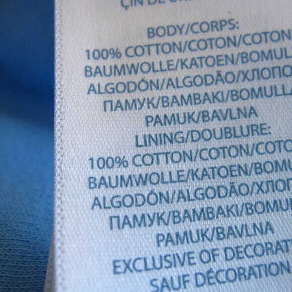 Ralph Lauren Blue Rugby Stripe Baby Blanket Cotton Knit Polo Logo 24 x 32” - Picture 5 of 5